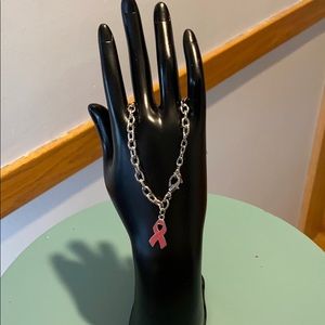 Breast Cancer bracelet! 7 1/2” w/1” Ext!